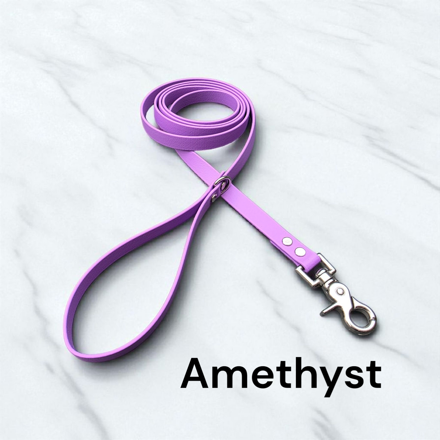 5/8" Wide BioThane® Leash for Medium-Sized Dogs with Stainless Steel Trigger Snap