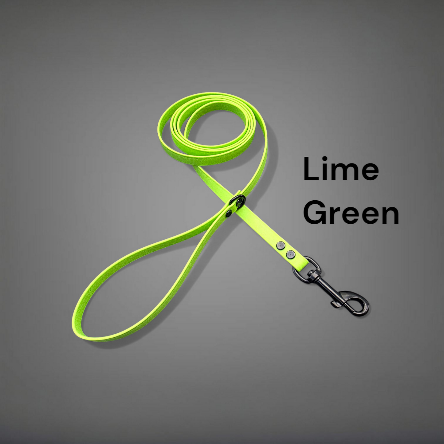 BEST PRICE** 1/2" Wide BioThane® Dog Leash with Black Hardware