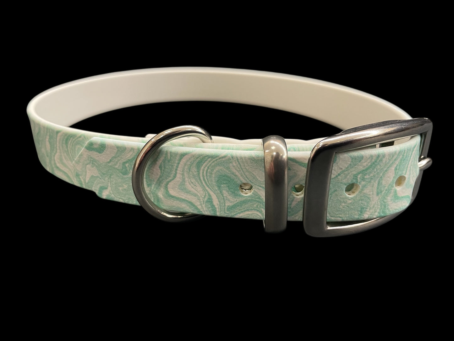 Patterned BioThane® Dog Collar with Stainless Steel Buckle