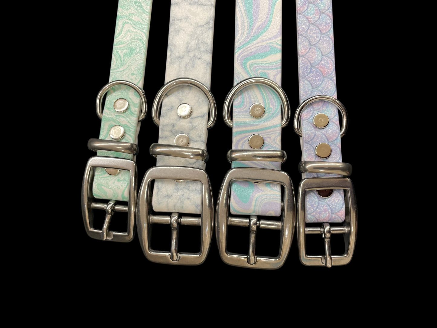 Patterned BioThane® Dog Collar with Stainless Steel Buckle