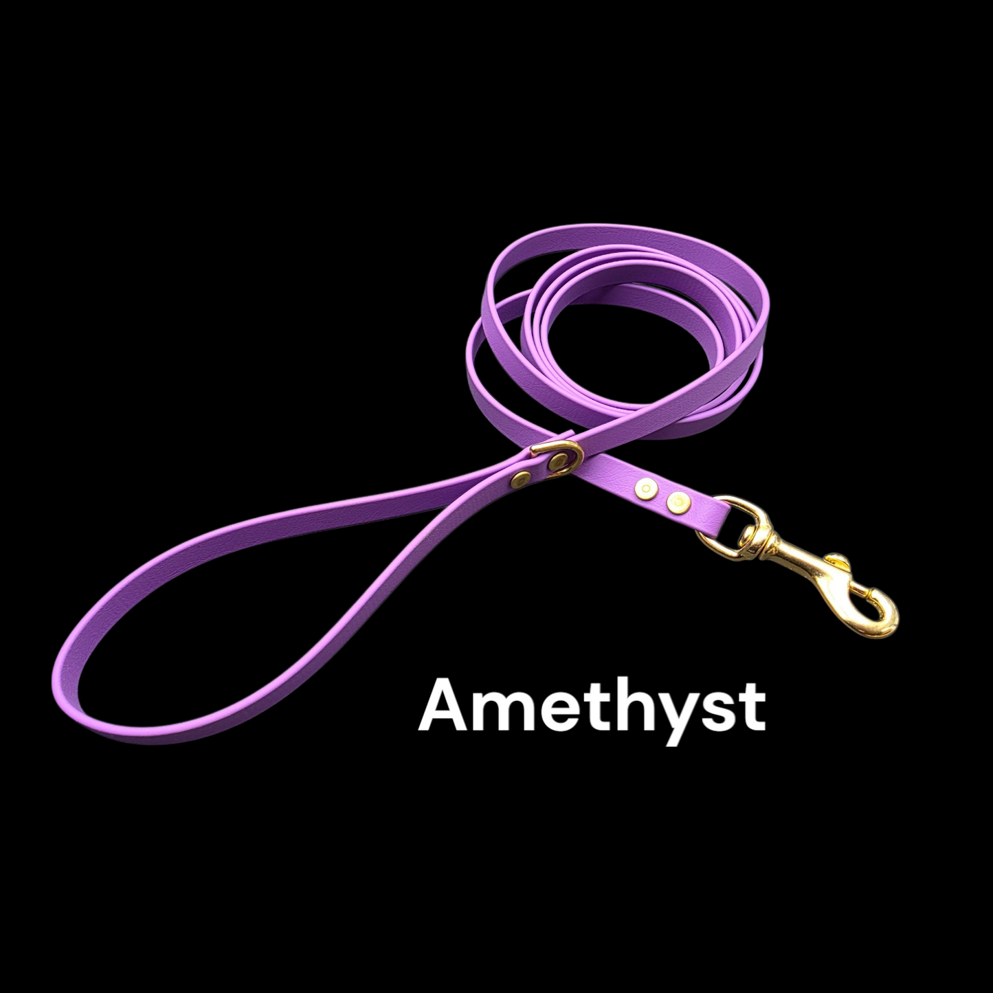 BEST PRICE** 1/2" Wide BioThane® Dog Leash with Solid Brass Hardware