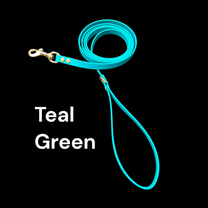 BEST PRICE** 1/2" Wide BioThane® Dog Leash with Solid Brass Hardware