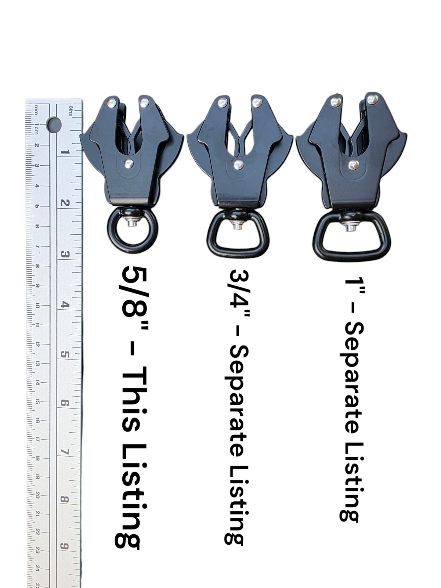 5/8" Wide BioThane® Leash with Black Aluminum Multifunctional Release Snap (Frog Clip) for Medium-Sized Dogs