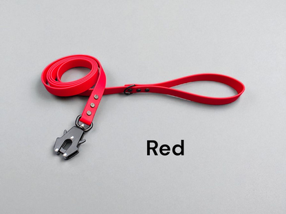3/4" Wide BioThane® Leash with Black Aluminum Multifunctional Release Snap (Frog Clip) for Large Dogs