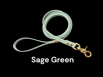 5/8" Wide BioThane® Leash for Medium-Sized Dogs with Solid Brass Trigger Snap