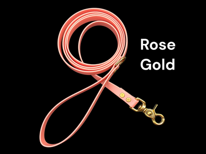 5/8" Wide BioThane® Leash for Medium-Sized Dogs with Solid Brass Trigger Snap