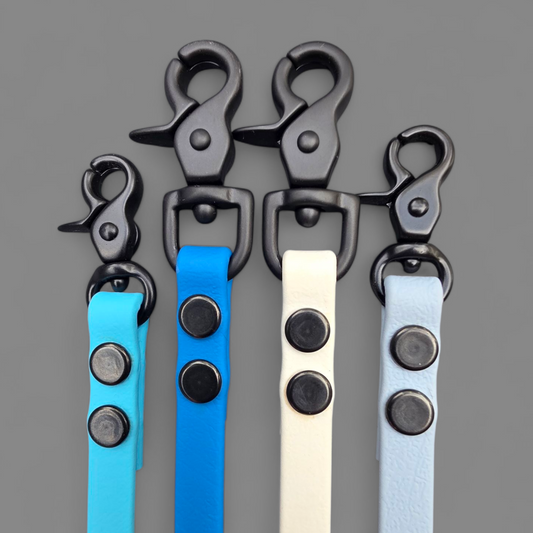 3/8" Wide BioThane® Leash with Black Trigger Snap for Toy-Sized Dogs