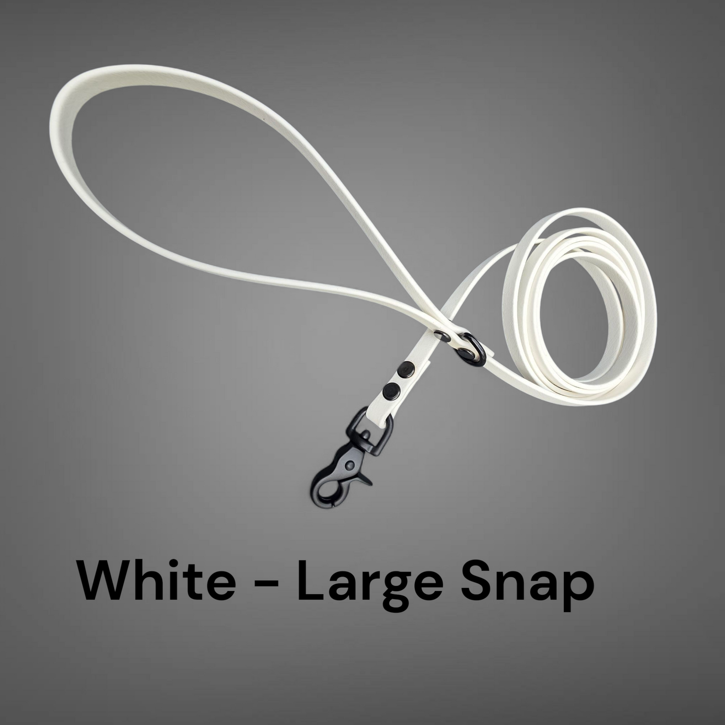 3/8" Wide BioThane® Leash with Black Trigger Snap for Toy-Sized Dogs
