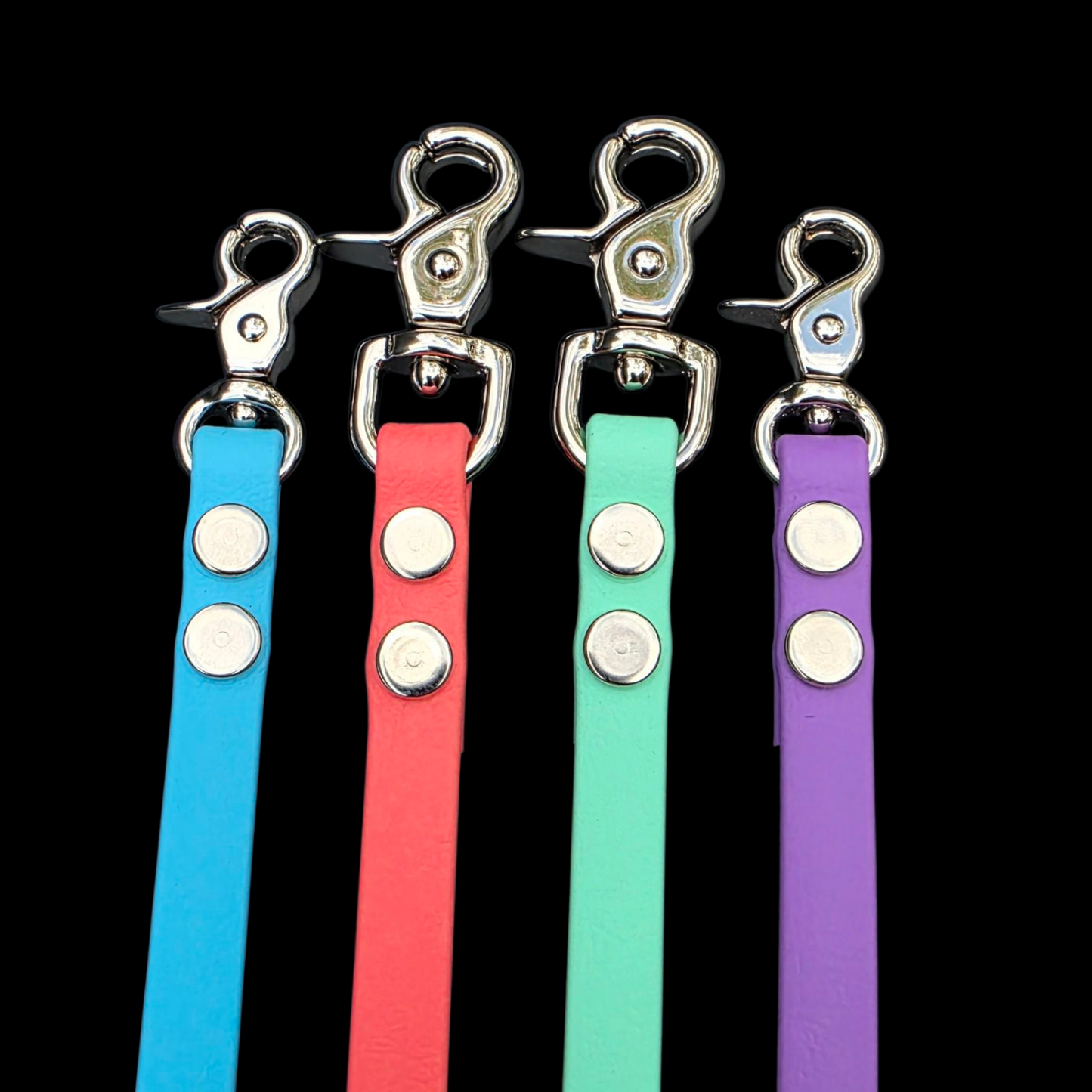 3/8" Wide BioThane® Leash with Silver Trigger Snap for Toy-Sized Dogs