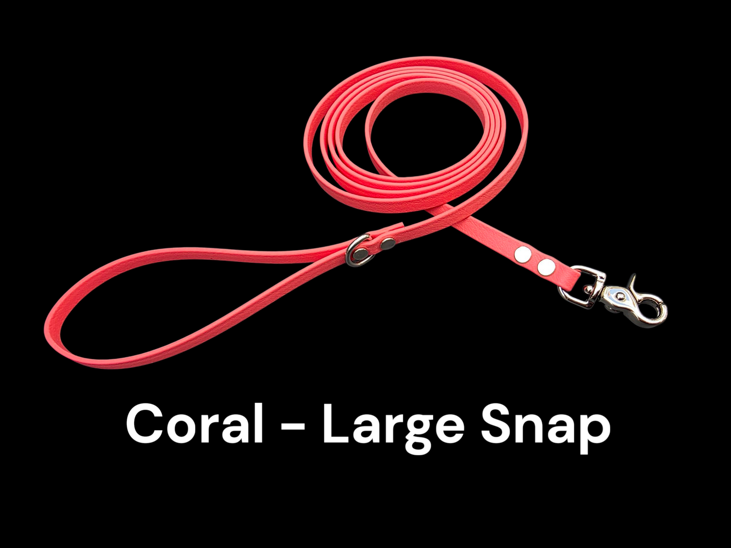 3/8" Wide BioThane® Leash with Silver Trigger Snap for Toy-Sized Dogs