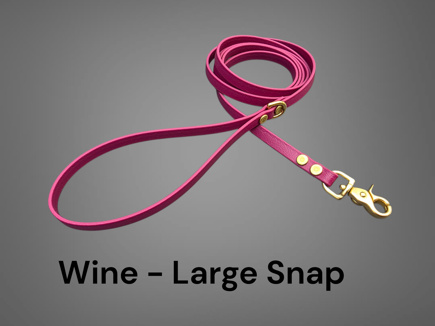 3/8" Wide BioThane® Leash with Solid Brass Trigger Snap for Toy-Sized Dogs