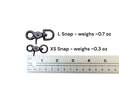 3/8" Wide BioThane® Leash with Black Trigger Snap for Toy-Sized Dogs