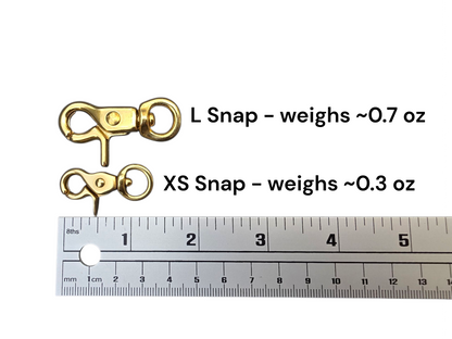 3/8" Wide BioThane® Leash with Solid Brass Trigger Snap for Toy-Sized Dogs