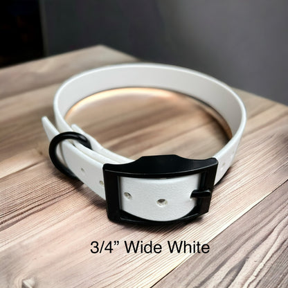 Handmade BioThane® Dog Collar with Black Buckle