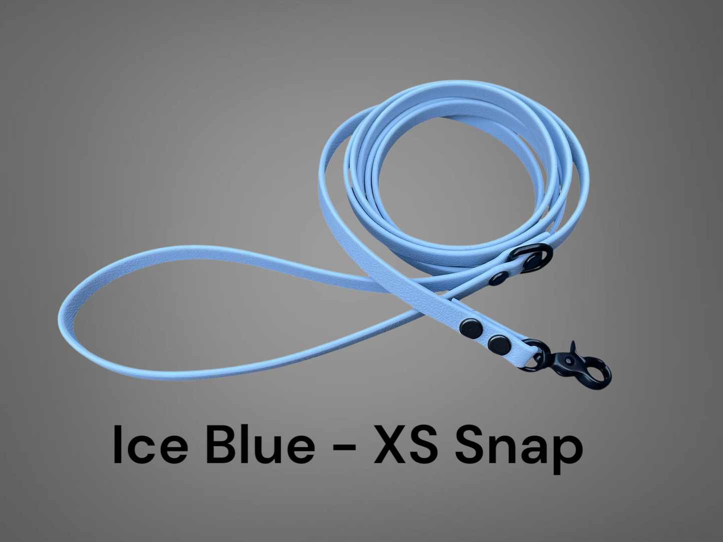 3/8" Wide BioThane® Leash with Black Trigger Snap for Toy-Sized Dogs