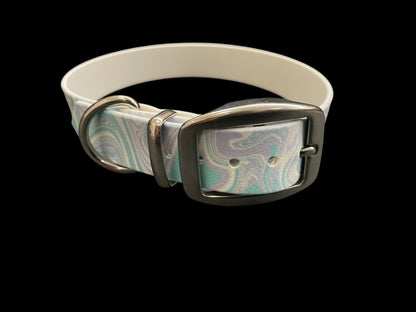 Patterned BioThane® Dog Collar with Stainless Steel Buckle