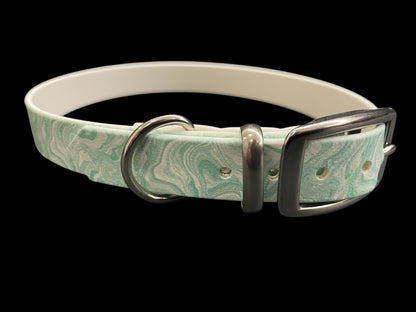 Patterned BioThane® Dog Collar with Stainless Steel Buckle