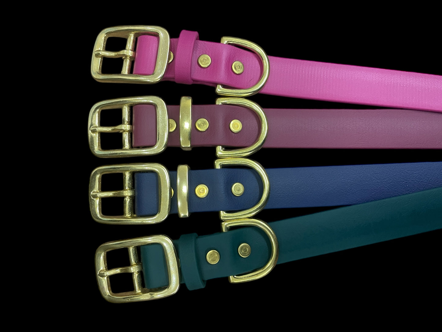 BioThane® Dog Collar with Solid Brass Buckle
