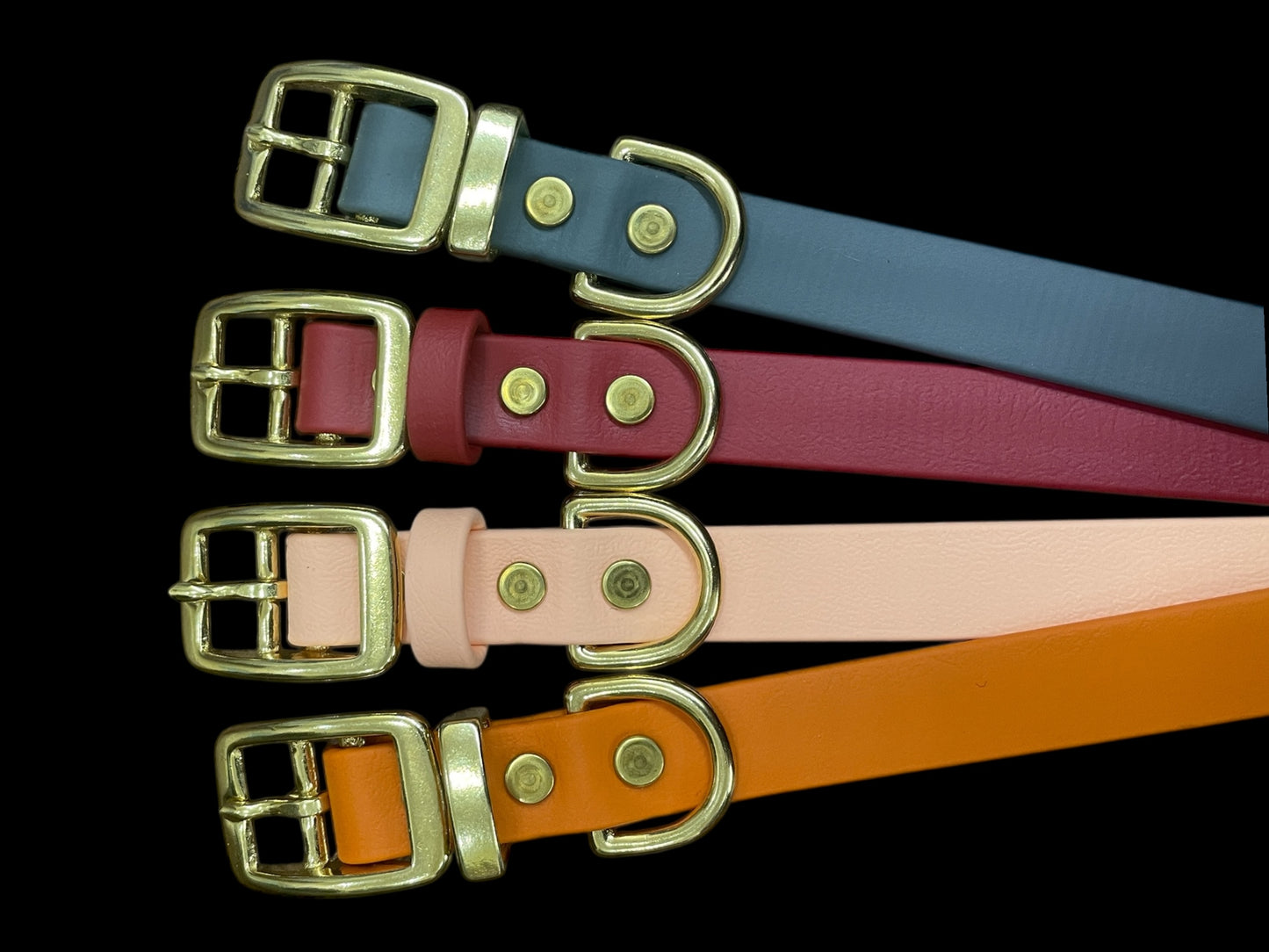 BioThane® Dog Collar with Solid Brass Buckle