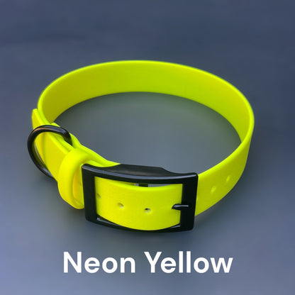 1" Wide BioThane® Dog Collar with Black Buckle