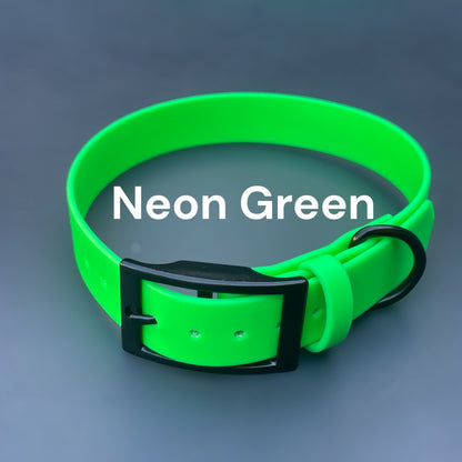 1" Wide BioThane® Dog Collar with Black Buckle