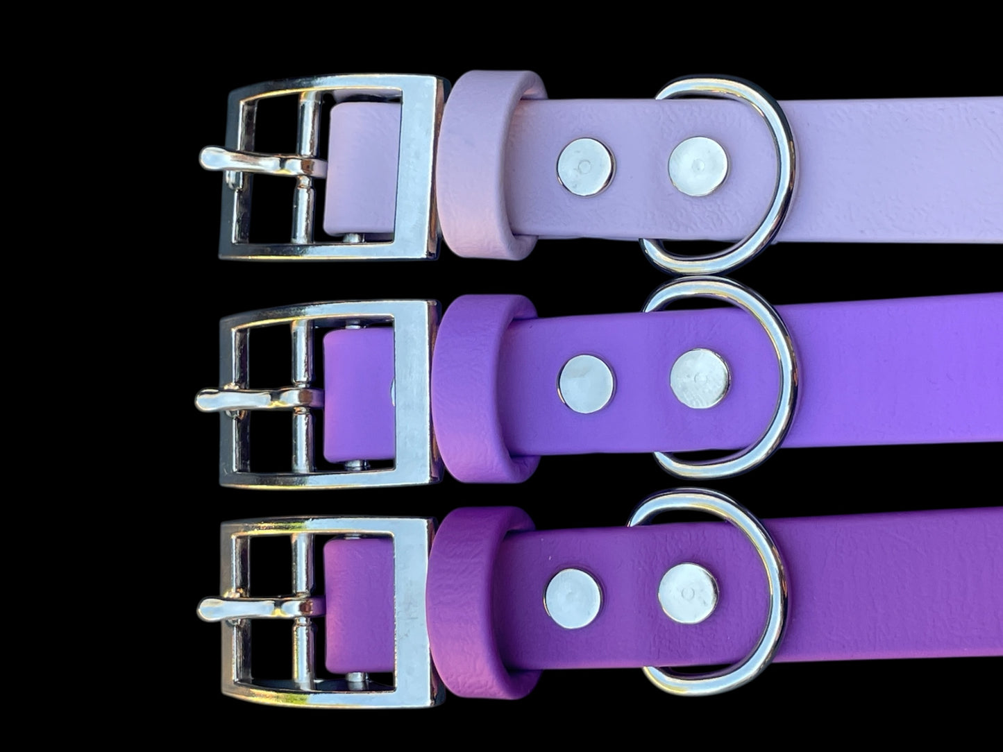 3/4" Wide BioThane® Dog Collar with Silver Buckle