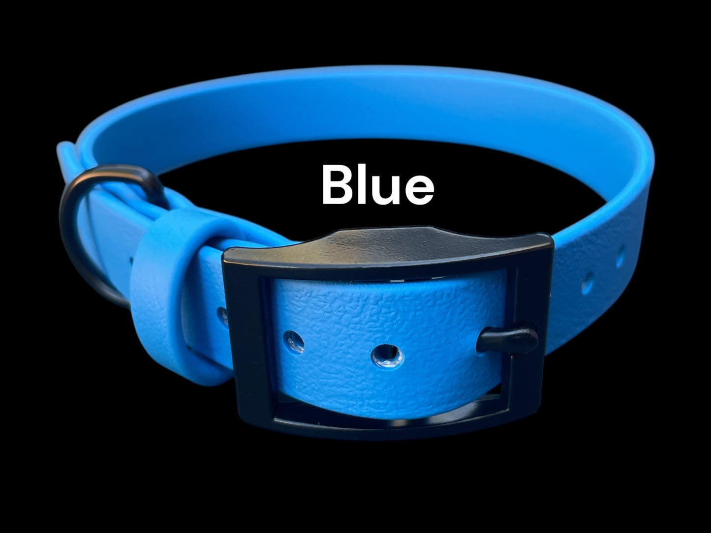 3/4" Wide BioThane® Dog Collar with Black Buckle