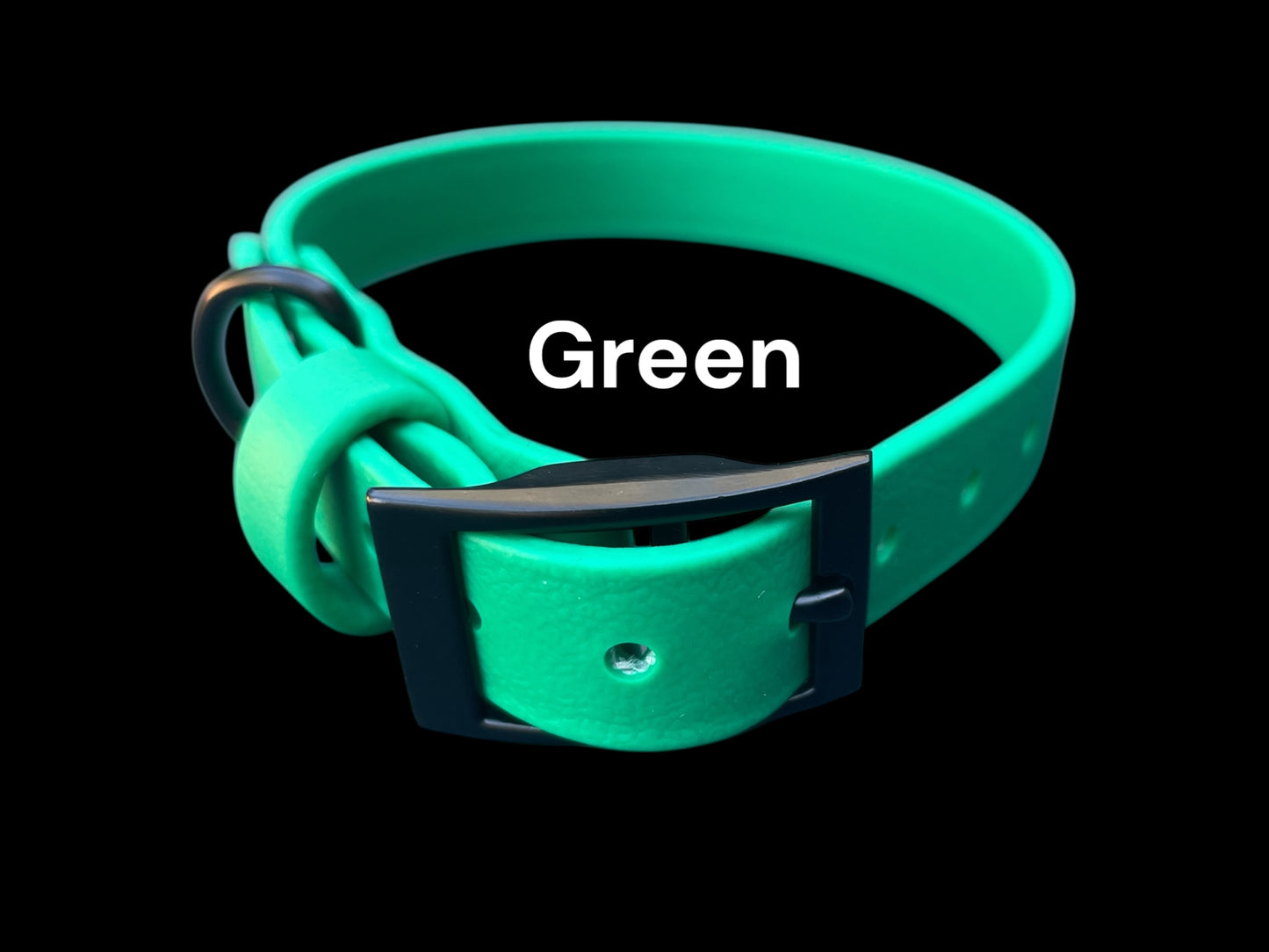 5/8" Wide BioThane® Dog Collar with Black Buckle