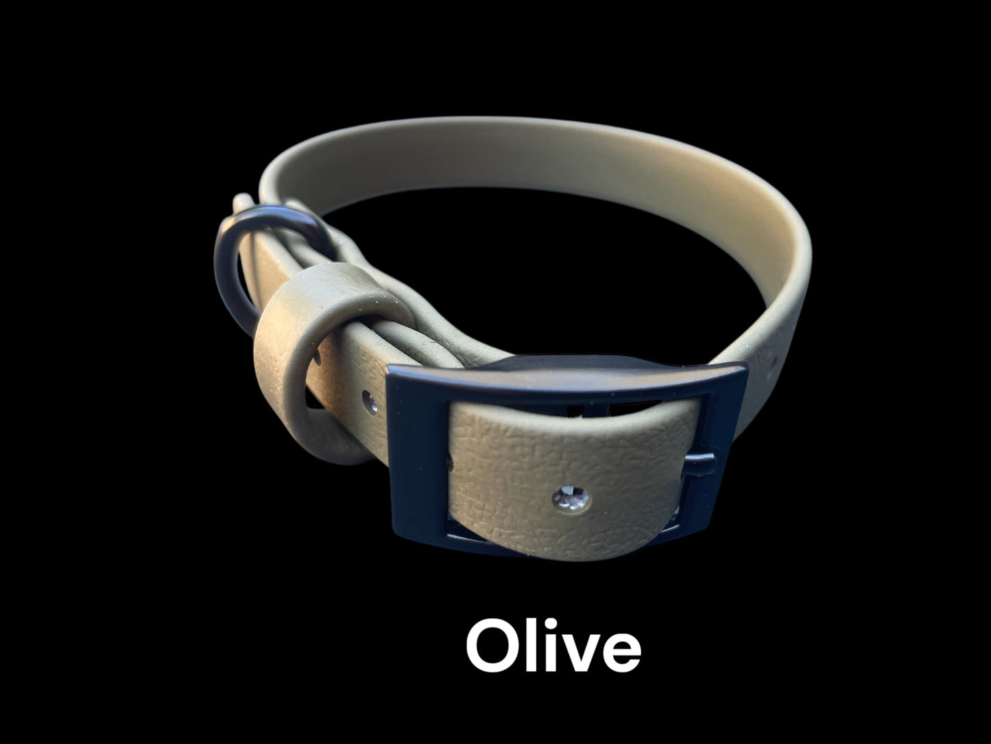5/8" Wide BioThane® Dog Collar with Black Buckle