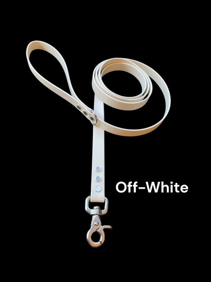 3/4" Wide BioThane® Leash for Large Dogs with Stainless Steel Trigger Snap