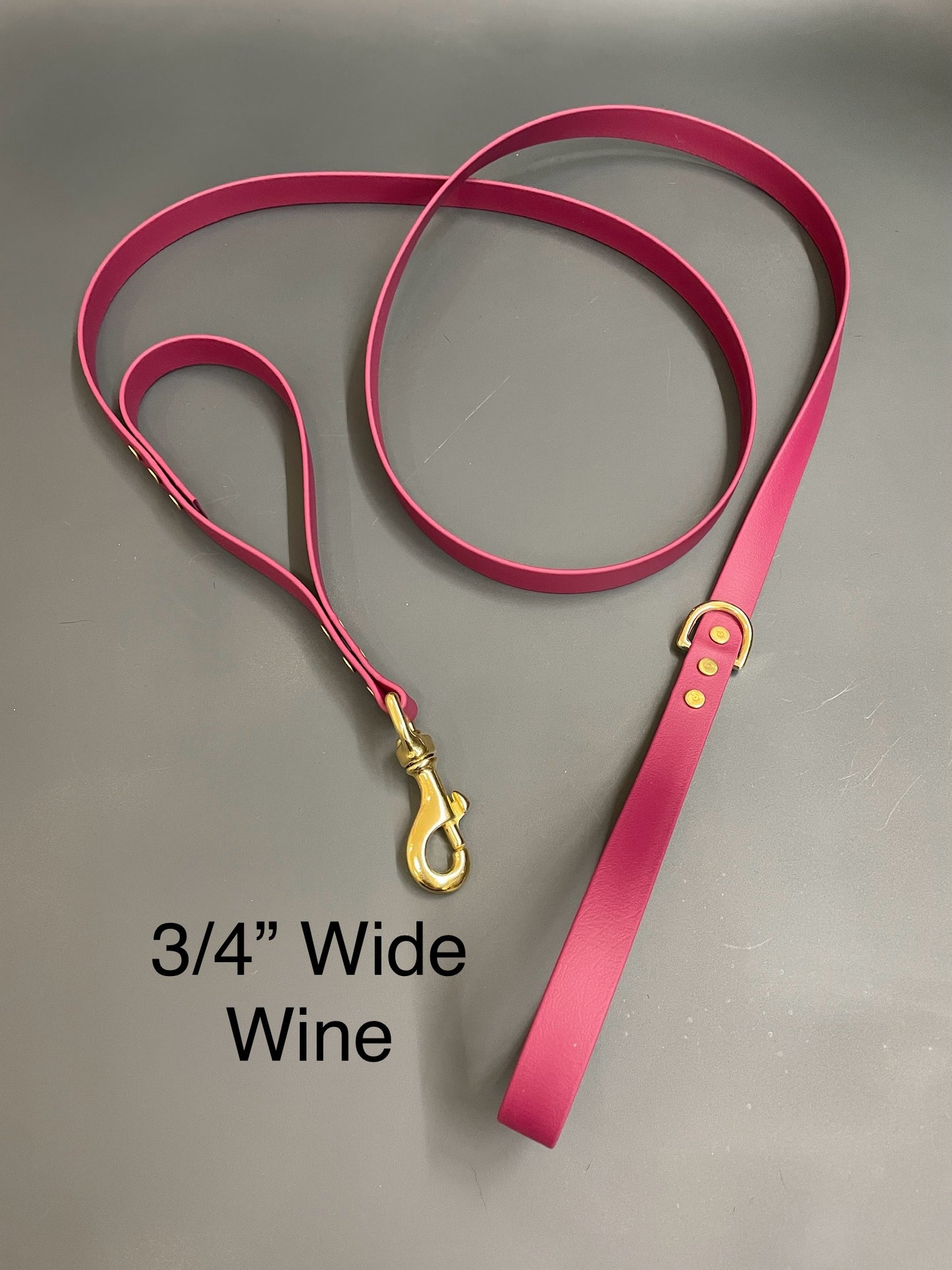 Handmade BioThane® Leash with Traffic Handle