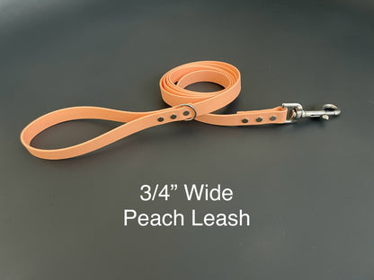 Handmade BioThane® Dog Leash with Stainless Steel Hardware