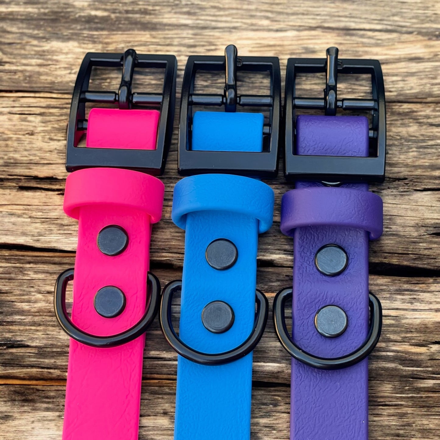 3/4" Wide BioThane® Dog Collar with Black Buckle