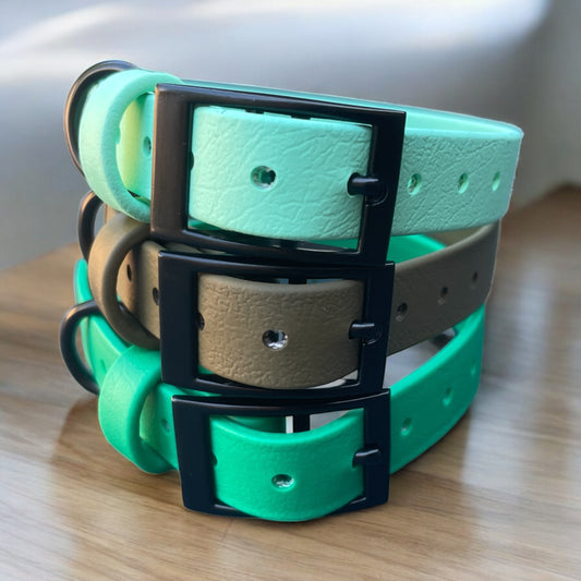 5/8" Wide BioThane® Dog Collar with Black Buckle