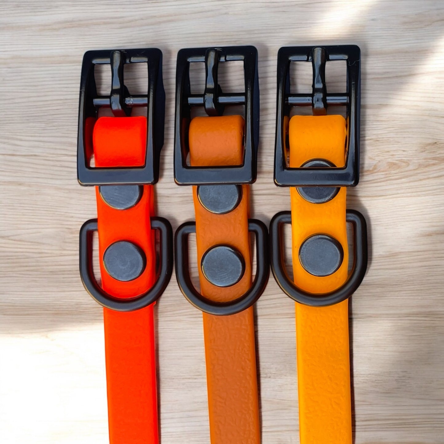 3/8" Wide BioThane® Dog Collar with Black Buckle for Toy-Sized Dogs