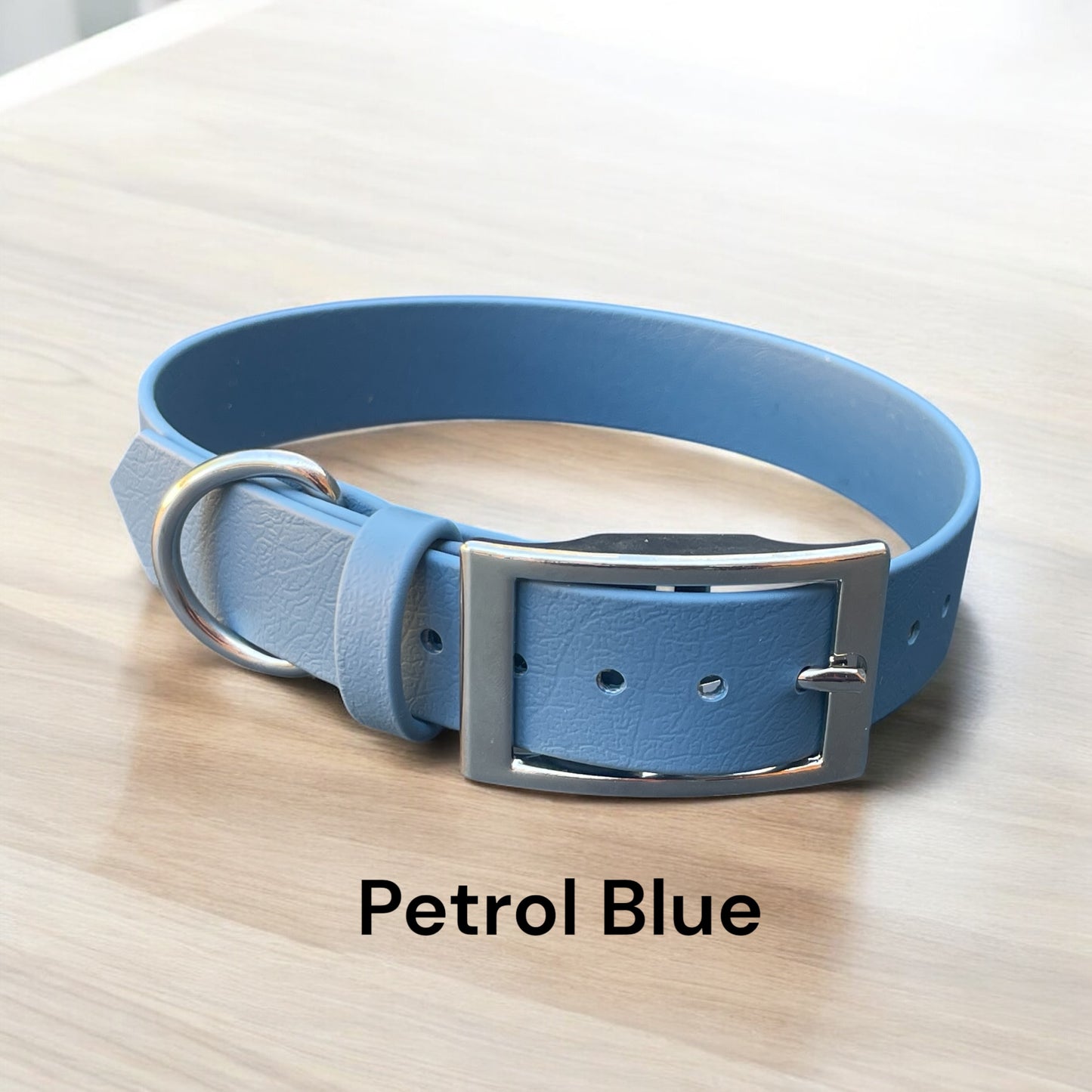 1" Wide BioThane® Dog Collar with Silver Buckle