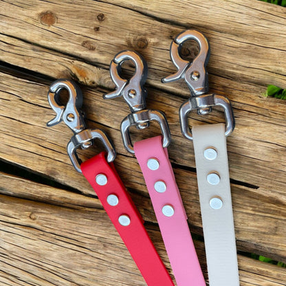 3/4" Wide BioThane® Leash for Large Dogs with Stainless Steel Trigger Snap