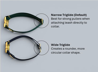 3/4" BioThane® Dog Collar with Engraved Gold Quick-Release Buckle