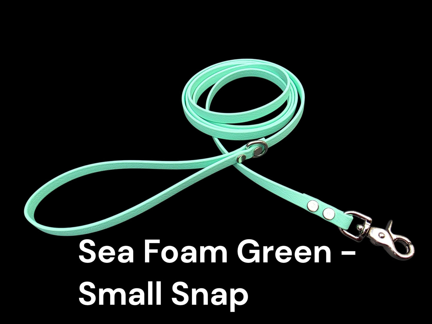 3/8" Wide BioThane® Leash with Silver Trigger Snap for Toy-Sized Dogs