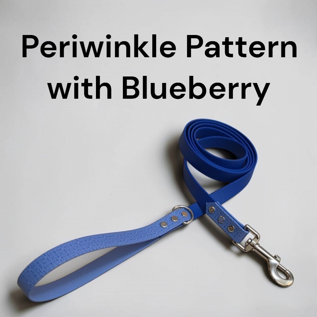 3/4" Wide Patterned Two-Tone BioThane® Leash for Large Dogs