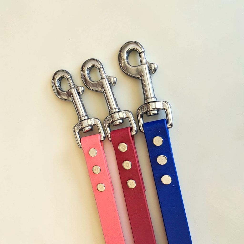 3/4" Wide BioThane® Dog Leash with Stainless Steel Hardware for Large Dogs