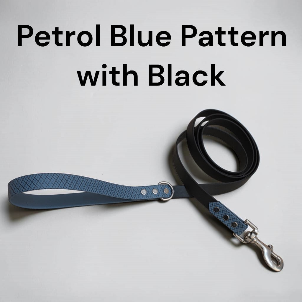3/4" Wide Patterned Two-Tone BioThane® Leash for Large Dogs