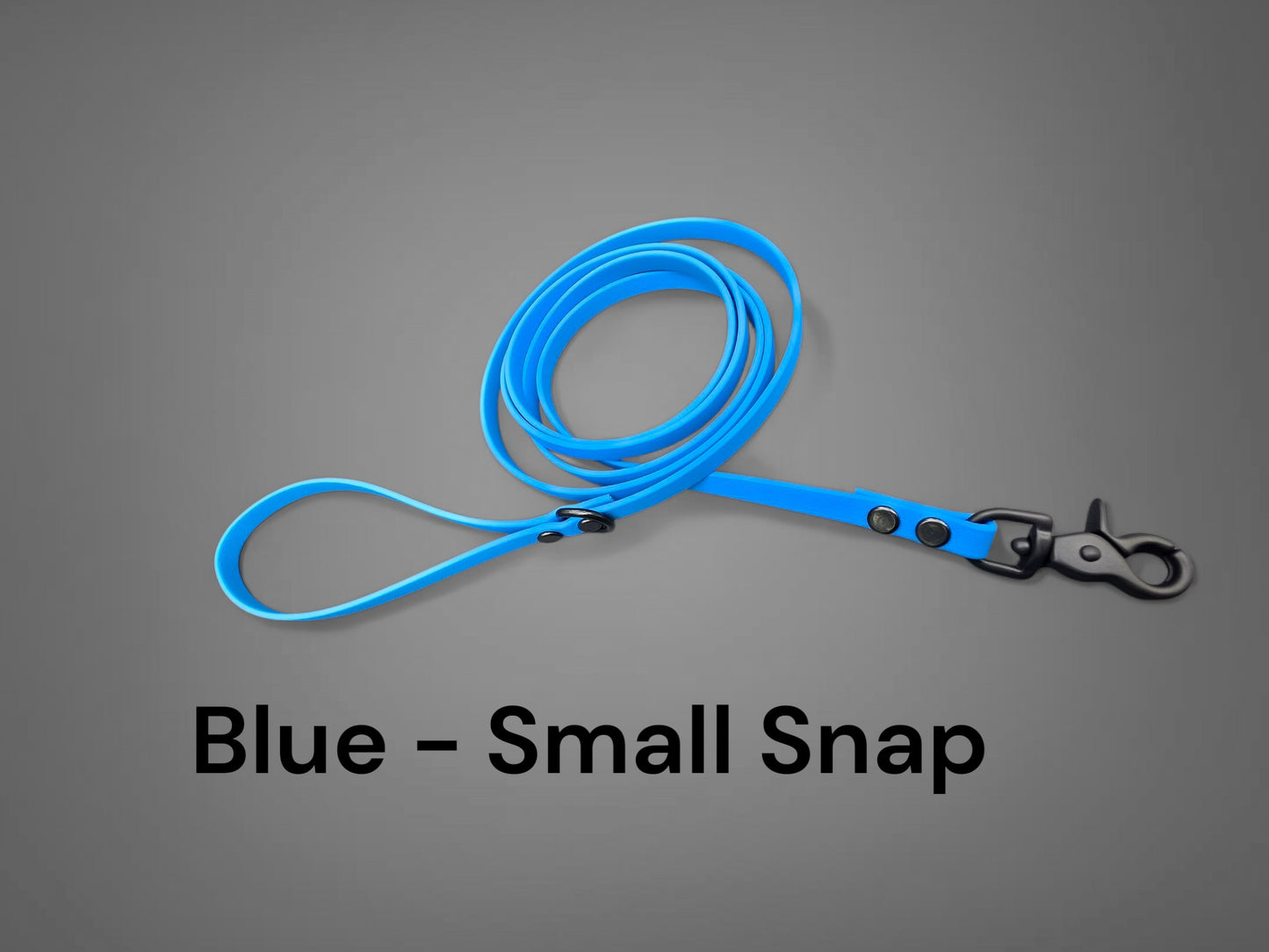 3/8" Wide BioThane® Leash with Black Trigger Snap for Toy-Sized Dogs